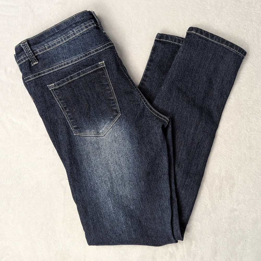 Dark blue skinny jeans